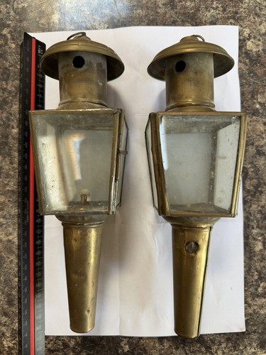 Pair antique miniature - pair, brass