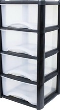 4 Tier Large Plastic Storage