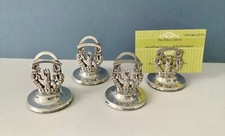 Solid Silver Menu Holders