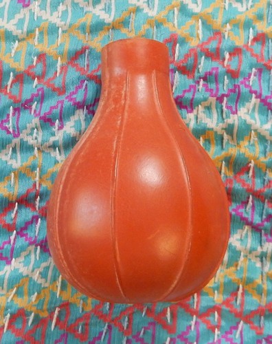 Vintage rubber pipette bulb - rubber,