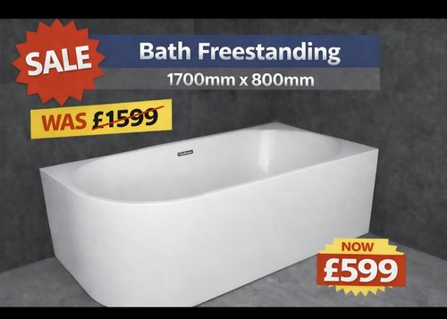 Corner freestanding bath - freestanding,