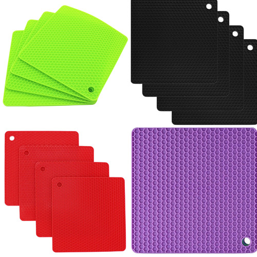 Square silicone trivet - trivet, mat