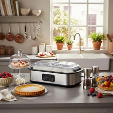 Digital Automatic Yogurt Maker with 8 Glass Jars Electric Dessert Yoghurt Maker