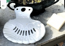 Antique Enamel Soap Dish, Roll