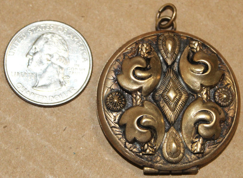 Large ornate brass antique - brass,