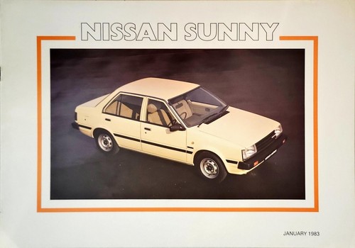 Nissan sunny b11 brochure 1983 - sunny,