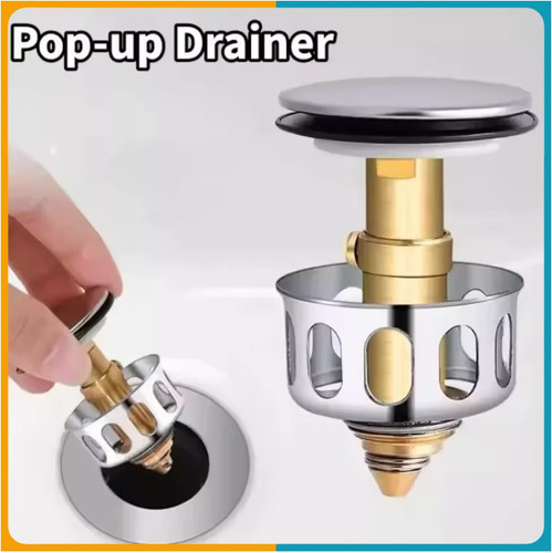Bath drain copper - bath, plug