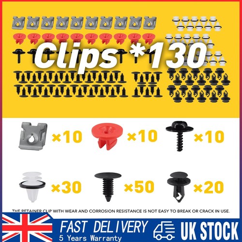 X130pc clips fit ford fiesta - ford,