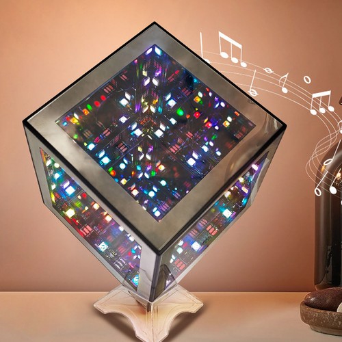 Infinity mirror cube light - infinity,
