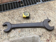 MASSIVE VINTAGE OLD SPANNER, VERY HEAVY, SEE PICTURES FOR SIZES.
