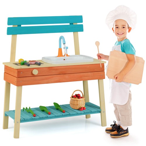 Play kitchen for kids wooden - kitchen,