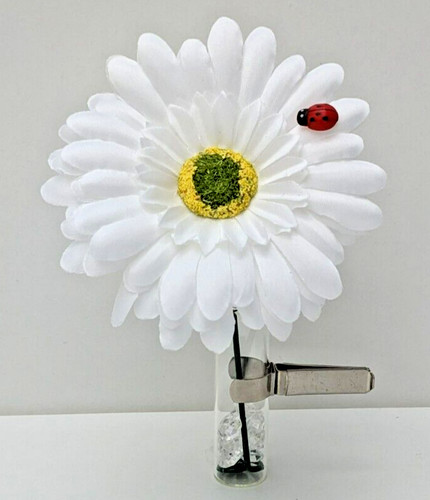 Clip vent vase white - clip,