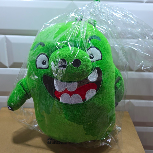 Angry birds green pig - birds, plush
