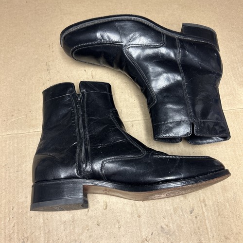 Florsheim black leather side - leather,