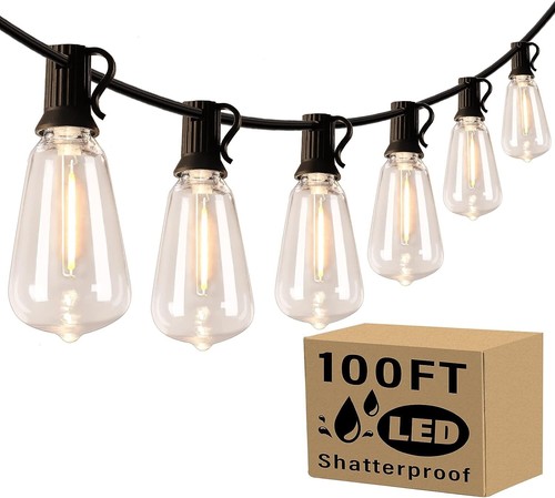 100ft outdoor string lights - string,