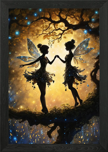 Dancing angel framed - angel, art
