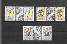 Tristan da Cunha  1981 Royal Wedding Gutter Pairs