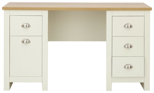 Cream large study desk dresser - large,