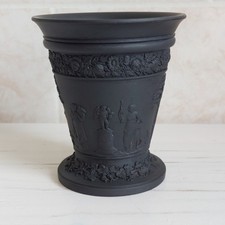 Wedgwood Black Basalt Vase H
