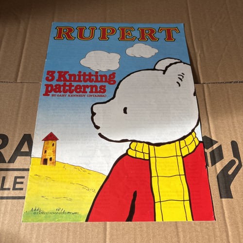Rupert bear knitting - bear,