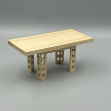 Dolls House Mackintosh Furniture Dining Table 1:12 By Artisan Clive Felton 