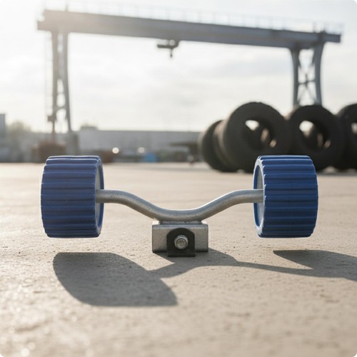 Double roller boat trailer - roller,