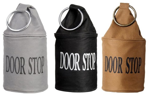 Fabric doorstop metal ring - fabric,