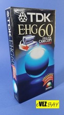 VHS - TDK E-HG 60 - Videocassetta VERGINE per registrazione SIGILLATA