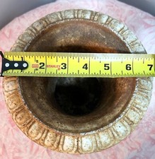 Vintage Black Classic French Neoclassical Cast Iron Garden Urn Planter 7.5"