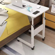 Over Bed Table W/Shelf Aid Hospital Chair Height Adjustable Laptop Tray Trolley
