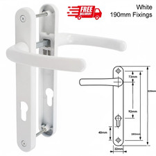 UPVC Door Handle Pair Sprung