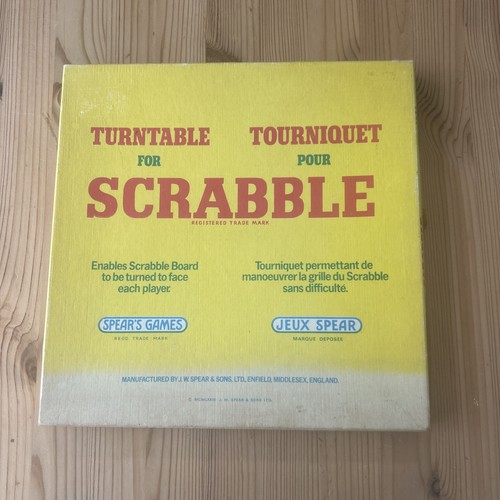 Vintage turntable for scrabble - turntable,