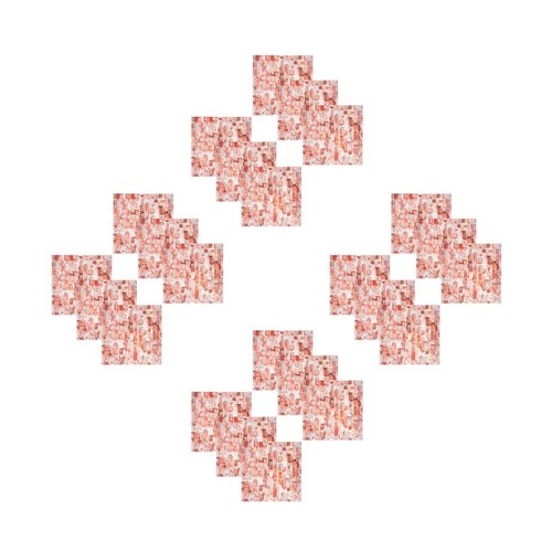 Adhesive doll house - adhesive, wallpaper
