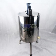 one Electric 4 Frame Stainless Steel Honey Extractor Beekeeping Equipment Drum #