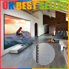 Projector Screen with Hooks 84 inch Portable Projection Screen 16 9 4K HD Rear