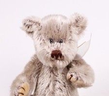 Vintage TY 1993 Cute Plush Gray Stuffed Teddy Bear 5"