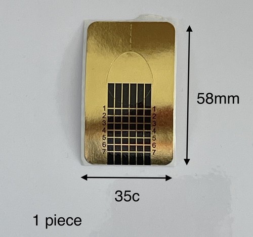 Gold nail forms - gold, builder