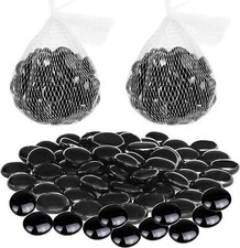 Glass Pebbles Beads Button