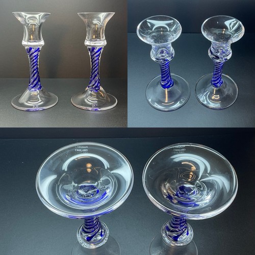 Langham glass blue twist - langham,