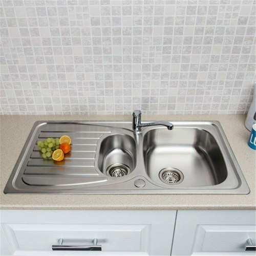 Modern stainless steel - steel, inset
