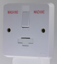 Tenby Glacier 7038WM - 13a Switched Fused Spur Engraved Washing Machine Un-used