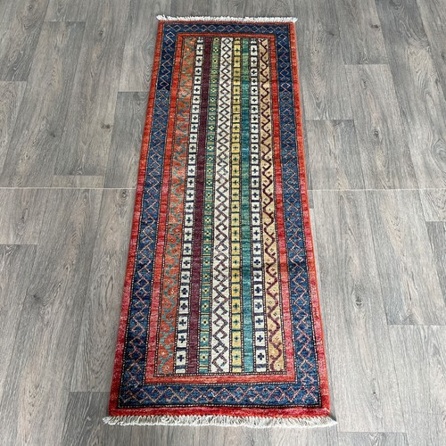 Orange afghan khorjin rug - orange,