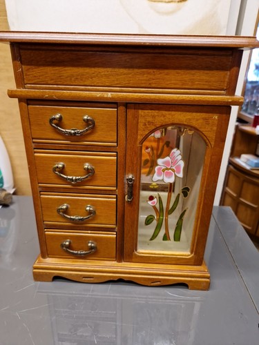 Vintage 1990s wooden wardrobe - vintage,