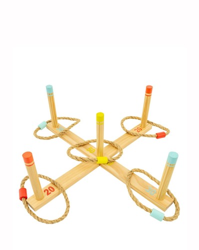 Fun club wood and rope - rope, ring
