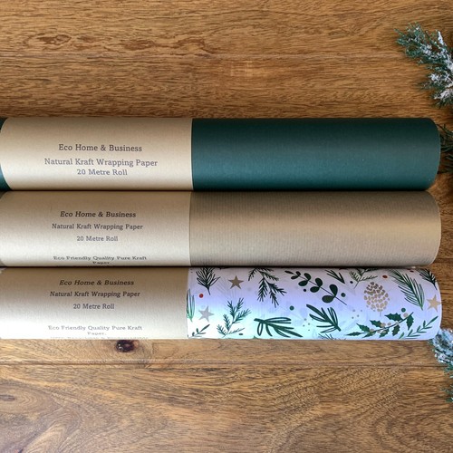 Kraft christmas wrapping paper - christmas,