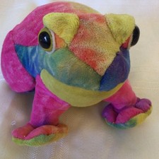 Plush Frog Toy Multi-coloured