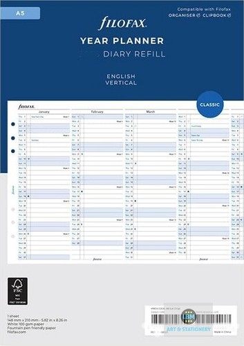 Filofax year planner - planner,