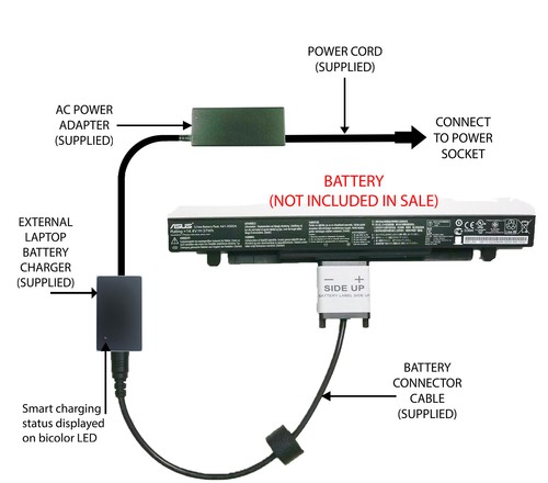 External laptop battery - external,