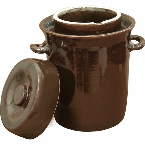Stoneware fermenting crock pot - fermenting,