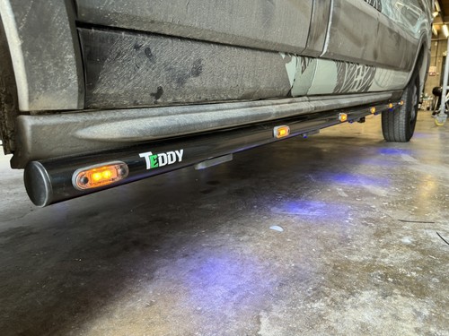 Black side light bar - , amber